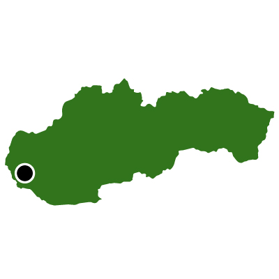 スロバキア共和国無料フリーイラスト｜首都(緑)